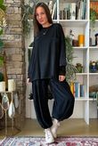Sander Pull Tie Fine Knit Black